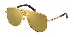 Philipp Plein SPP009V Gafas, Yellow Gold, 61 para Hombre