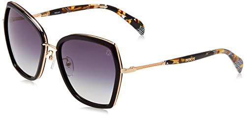 TOUS STOB21 Gafas, Shiny Black, 56 para Mujer