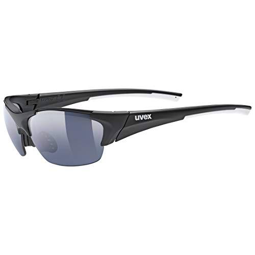 Uvex Blaze III Gafas de Deporte, Adultos Unisex, Black Mat/Smoke, One Size