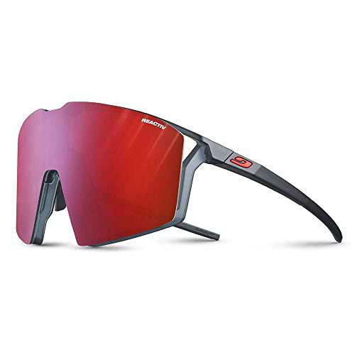 Julbo Edge Gafas DE Sol, Mate Negro/Mate Fluo Naranja