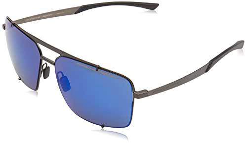 Porsche P8919 Gafas de Sol, Gunmetal, Black, 63 para Hombre