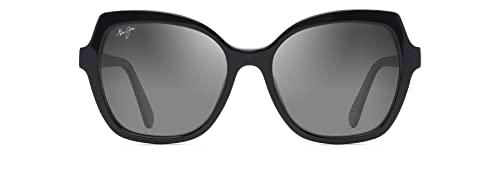 Maui Jim MAMANE Gafas, Black Gloss, 55/18/140 Unisex Adultos