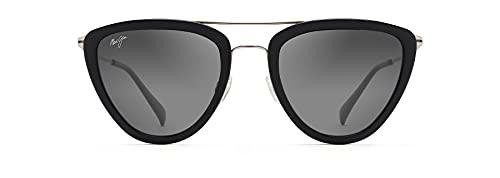 Maui Jim Hunakai Gafas, Black Gloss, 53/23/145 Unisex Adultos