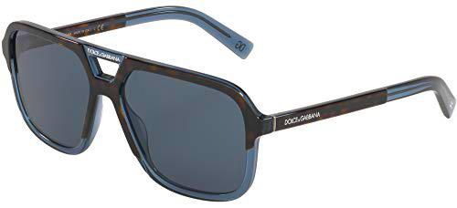 Dolce &amp; Gabbana 0DG4354 Gafas de Sol, Top Havana On Transparente Blue