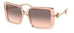 Bvlgari Gafas de Sol BV 8243B Opal Pink Striped/Pink Grey Shaded 56/17/140 mujer