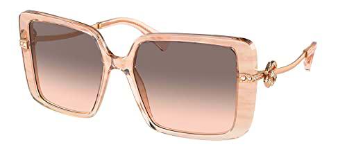 Bvlgari Gafas de Sol BV 8243B Opal Pink Striped/Pink Grey Shaded 56/17/140 mujer