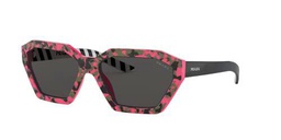 Prada 0PR 03VS Gafas de Sol, Camuflage Pink, 57 para Mujer