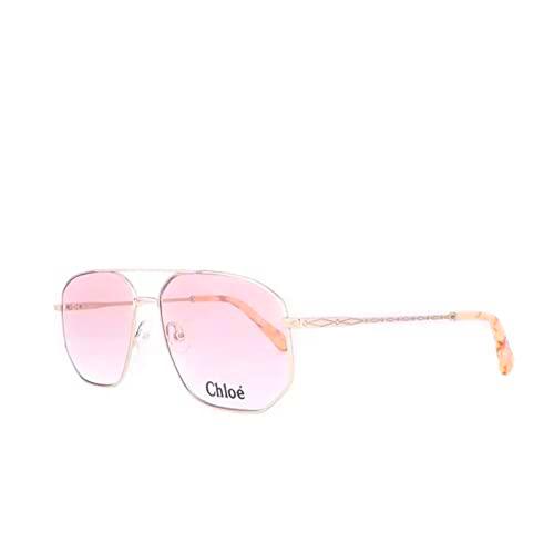 Chloé CE2148 - Gafas de sol de metal rosa dorado, unisex