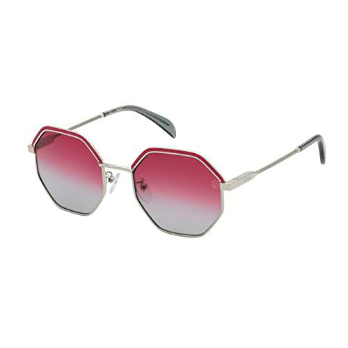 TOUS STO438 Gafas, Shiny Palladium W/Pink Parts, 53 para Mujer