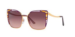 Bvlgari Gafas de Sol BV 6179 Rose Gold Violet/Violet Shaded 55/17/140 mujer