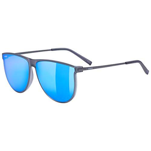 Uvex lgl 47 Gafas de Sol, Unisex-Adult, Smoke Mat/Mirror Blue, One Size