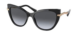 Bvlgari Gafas de Sol BV 8236B Shiny Black/Grey Shaded 55/17/140 mujer