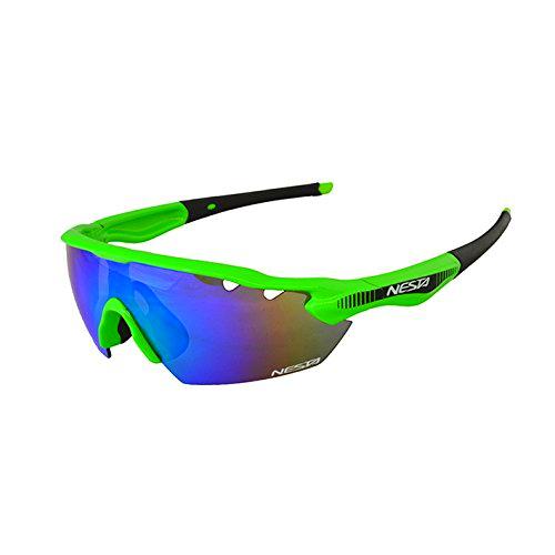 Nesta Xenon Gafas Deportivas, Unisex Adulto, Verde