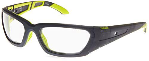 bollé League Gafas, Unisex Adulto, Gris/Amarillo, M