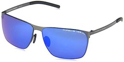 Porsche P8669 Gafas de Sol, Dark Gun, 61 para Hombre