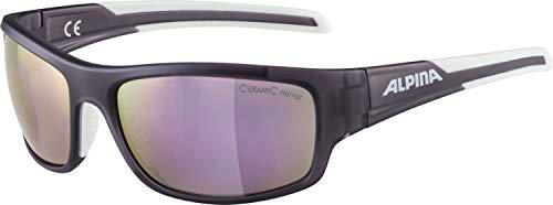 alpina TESTIDO Gafas Deportivas, Unisex Adulto, Nightshade Mate-Blanco