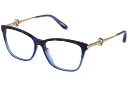 Chopard VCH318S Gafas, Blue Havana Glittery, 54 para Mujer