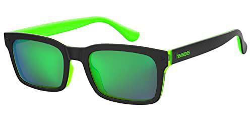 HAVAIANAS CAETANO Gafas, Black Green, 53 Unisex Adulto