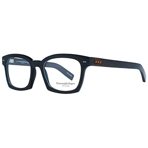 Ermenegildo Zegna ZC5015 Monturas de Gafas, Negro (Corno Negro)