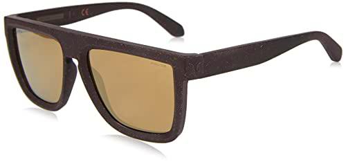 Police SPLE39 Gafas, Shiny Brown, 55 para Hombre