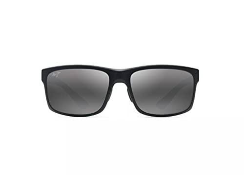 Maui Jim POKOWAI Arch Gafas, Black Matte, 58/17/139 Unisex Adultos