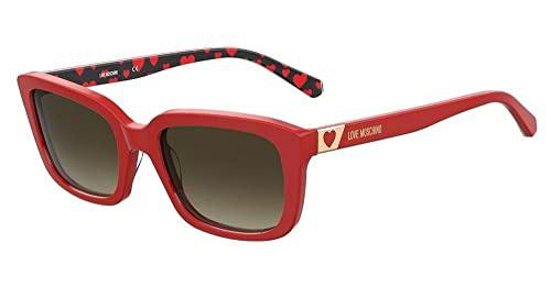 MOSCHINO LOVE MOL042/S Gafas, Red, 53 para Mujer