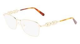 FERRAGAMO Sf2218 Gafas, 710 Gold, 54/14/145 para Mujer