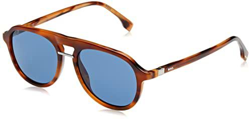 BOSS 1435/S Gafas, Brown Horn Ruthenium, 54 para Hombre