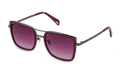 Police SPLD82 Gafas, Fuxia C/Glittery, 55 para Mujer