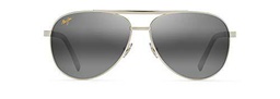 Maui Jim Seacliff Gafas, Silver, 61/15/140 Unisex Adultos