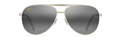 Maui Jim Seacliff Gafas, Silver, 61/15/140 Unisex Adultos