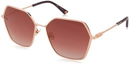 Nina Ricci SNR327 Gafas, Shiny Copper Gold, 59 para Mujer