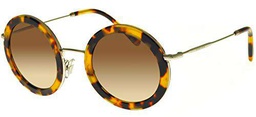 Miu Miu 0MU 59US Gafas, Blonde Havana/Brown Shaded