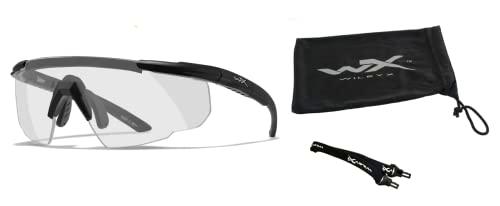 Wiley X Saber Advanced Gafas De Sol, Unisex, Matte Black/Clear