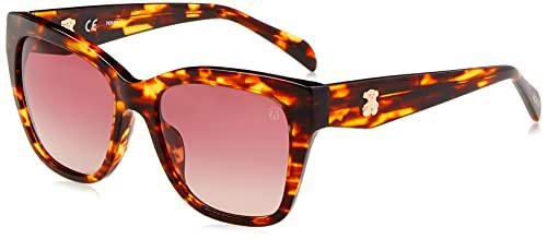 TOUS STOB40 Gafas, Shiny Brown/Yellow Havana, 54 para Mujer