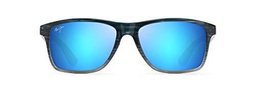 Maui Jim ONSHORE Gafas, Blue Black Stripe Fade, 58/18/145 Unisex Adultos