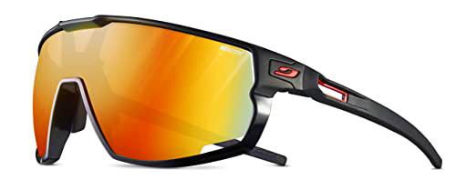 Julbo Rush Gafas DE Sol, Mate Negro/Shiny Negro, Talla única Unisex Adulto