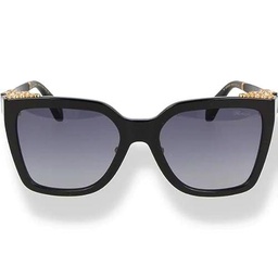 Chopard SCH330S Gafas, Shiny Black, 56 para Mujer