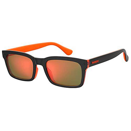 HAVAIANAS CAETANO Gafas, Black Orange, 53 Unisex Adulto