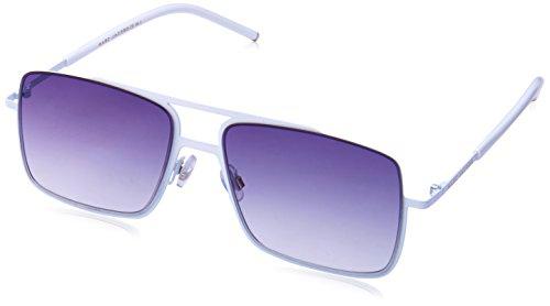 Marc Jacobs Marc 35/S 9C SJR 55 Gafas de Sol, Blanco (White/Dk Grey SF), Hombre