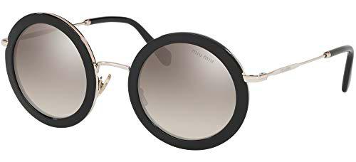 Miu Miu 0MU 59US Gafas, Black/Grey Shaded, 48 para Mujer