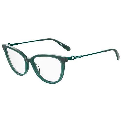 MOSCHINO LOVE MOL600 Gafas, Green, 53 para Mujer