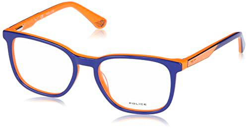 Police VK121 Gafas, Dark Blue/Orange, 51 Niño