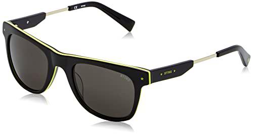 Sting SST383 Gafas, Shiny Black Top+Yellow, 51 para Hombre