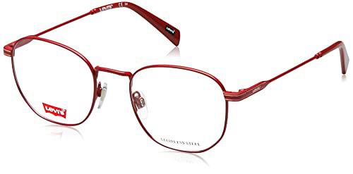 Levi's LV 1028 Gafas, Burgundy, 48 Unisex Adulto