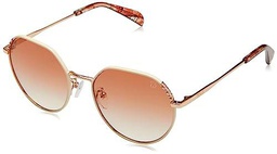 TOUS STO454 Gafas, Shiny Rose Gold W/Beige Parts, 55 para Mujer