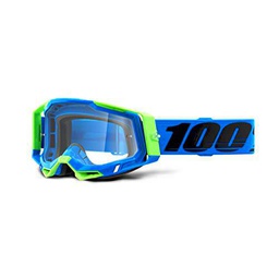 Gafas de Ciclismo 100% Racecraft 2 Fremont Clear, Azul/Negro