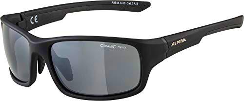 ALPINA LYRON S Gafas Deportivas, Unisex-Adultos, Black Matt, One Size