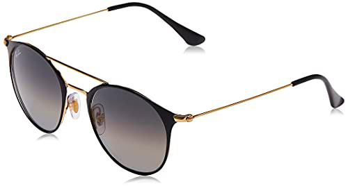 Ray-Ban 0RB3546 Gafas de Sol, Gold Top Black, 49 Unisex-Adulto