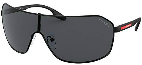 Prada 0PS 01US Sunglasses, Negro, Gris (Matte Black/Grey)